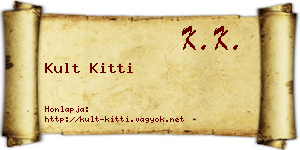 Kult Kitti névjegykártya